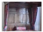 antique 4 poster double bed - oak. antique 4 poster bed....